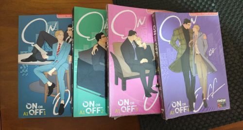 Mangá ON OR OFF Volumes 1 ao 4, novos
