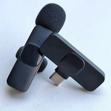 Microfone Lapela K9 Sem Fio Type-c Recarregável 