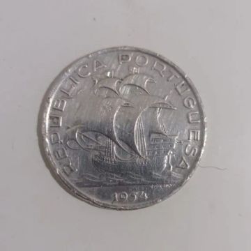 Moeda de Prata de 10 Escudos Ano 1954 Colecionador
