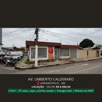 Av. Umberto Calderaro - IMÓVEL COMERCIAL - 05 Salas - Energia Solar - LOCAÇÃO 