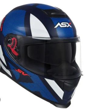 CAPACETE ASX 58 EAGLE SV FAST BRILHO PRETO/AZUL/VERMELHO 