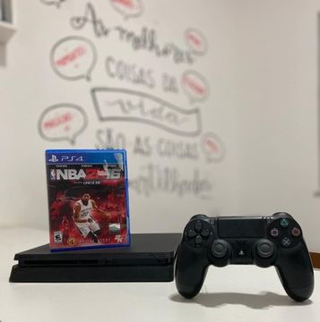 Playstation 4 Slim 500GB  C/1  controle - Seminovo com garantia de 3 meses