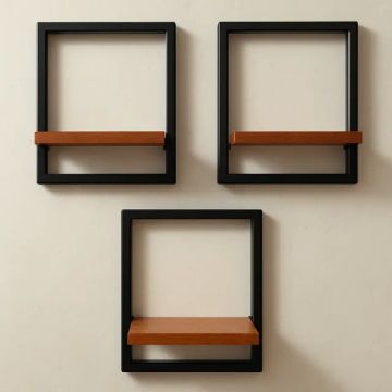 Promoção Prateleira Vitage 100% Madeira Estilo Industrial 
