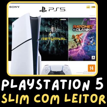 Playstation 5 slim com 1tb armazenamento nacional lacrado novo com garantia Ps5
