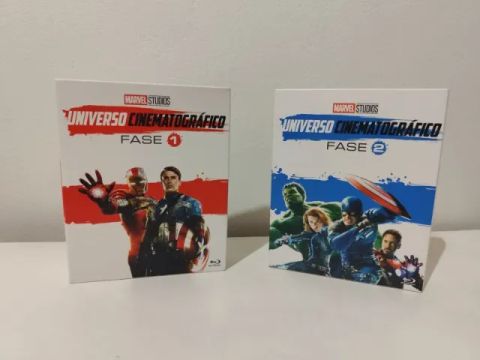 DVD BLU-RAY MARVEL FASE 1 E FASE 2