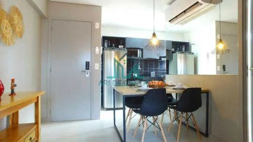 Apartamento Studio no Time, com 32m² e MobiliadO, Pertinho da Praia de Ponta Verde - Macei