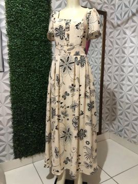 Vestido Floral Estampado - Novo