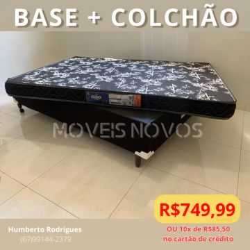 Cama de casal com colchão confortável - NOVOS