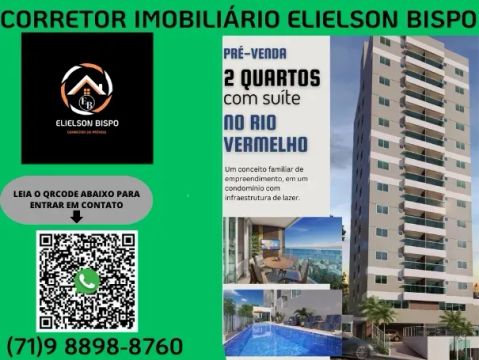 Apartamento LANÇMENTO 2/4  VISTA MAR com suite varanda e vaga privativa - RIO VERMELHO