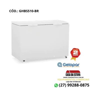 Freezer Horizontal 532L 2 Tampas Cegas Gelopar GHBS-510 BR 127V - Tubulação de Cobre