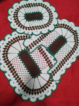 Kit banheiro de crochê 