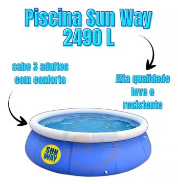 Piscina Inflável Sun Way 2490 Litros