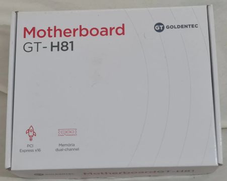 Placa Mãe GT-H81 GoldenTec (NOVA NA CAIXA E COM NOTA FISCAL)