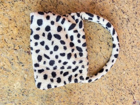 Bolsa de Pelúcia com Estampa Animal