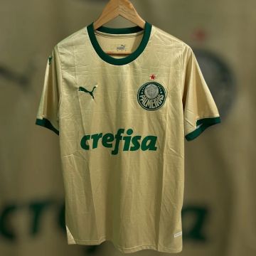 Camisa Palmeiras III 24/25 sn° Torcedor Masculina - Dourado
