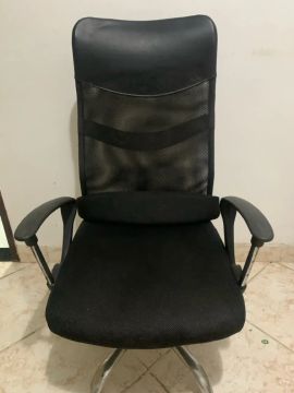 Cadeira de Escritório Giratória Preta