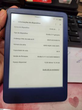 Kindle Paperwhite 11ª Geração - 12,92GB - 08:91:A3:54:85:F8