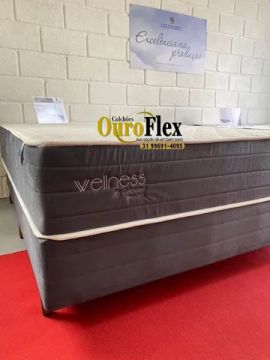 COLCHÃO WELNESS CASAL DE MOLAS ENSACADAS !!! PRONTA ENTREGA!!!
