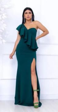 Vestido longo para festas, usado somente uma vez.