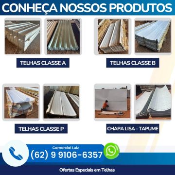 Telhas de aço- tapumes !