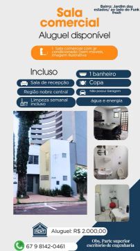 Sala comercial para alugar - Jardim dos Estados