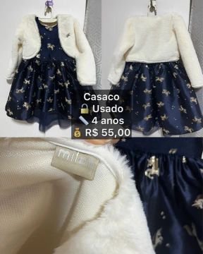 Casaco de Inverno Infantil 4 anos Milon