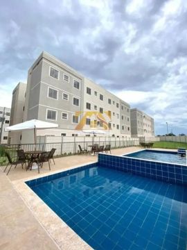 Apartamento 2/4, com elevador, 52,62m² - 1406 Sul (Arse 142) - Residencial Palmeira Monarc