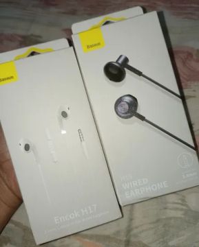 Fone Baseus original Encock h17 h19 fone 3.5mm com mic