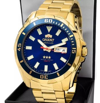Relógio Orient Automático Masculino Dourado