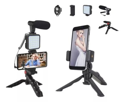 Kit Completo para Gravações de Vídeos Com Suporte Para Celular. Entrega Grátis!