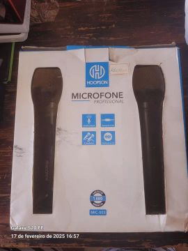 Microfone Profissional Hoopson - Pacote com 2