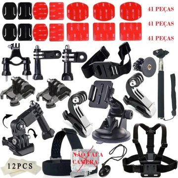 Kit acessorios com 41 peças para Gopro Hero 5 6 7 8 9 10 11 - COD 1190