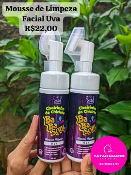 Mousse de Limpeza Facial Uva - Cheirinho de Chiclete