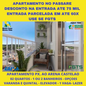 Imóvel para venda com 45 metros quadrados com 2 quartos em Passaré - Fortaleza - CE