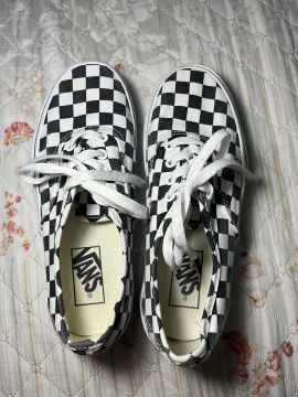Tênis Vans Authentic Checkerboard Preto e Branco ORIGINAL