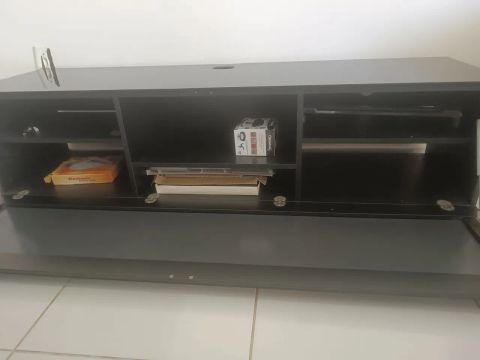 Rack de TV Preto 