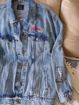 Jaqueta Jeans masculina Azul