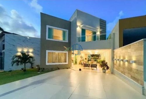 Luxuosa residencia duplex no condomínio green woord