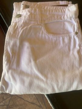 Calça Jeans Branca - Tamanho 46