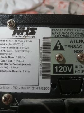 Nobreak NHS Mini III Max 700VA 120V