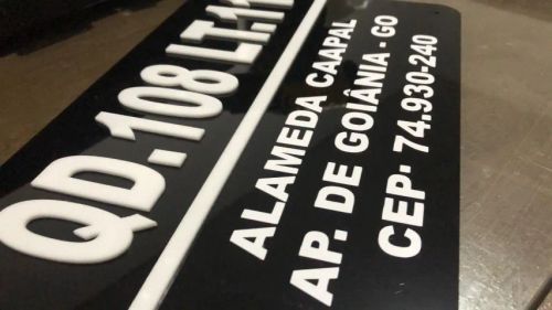 Placas de endereço 