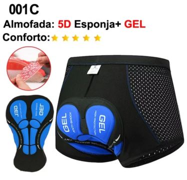 Bermuda Ciclismo com Gel 5D - Conforto e Segurança