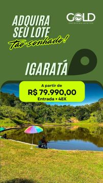 Imóvel para venda tem 600 metros quadrados  Localizado em Igaratá - SP Bairro: Recanto das