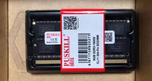 Memória RAM PUSKILL 8GB DDR3 1600MHz ( memória pra notebook)