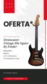 Guitarra Stratocaster Vintage 60s Squier By Fender