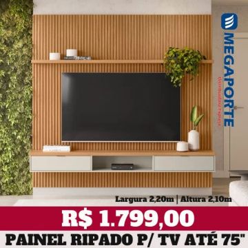 Painel Ripado para Televisão até 75" (Novo) Entrega Grátis! 