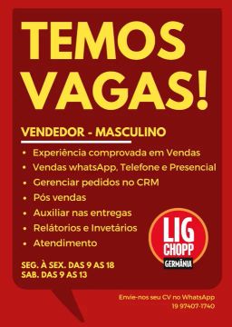Vendedor Masculino 