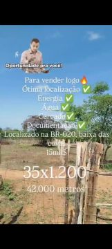 Propriedade na baixa das covas, BR 020! 13.000 $