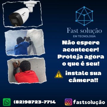 Câmera de segurança instalação e fornecimento 