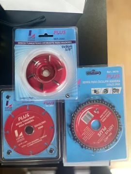Kit 3 Discos de Esmerilhadeira para Madeira Acabamento Corte e Desbaste Lotus